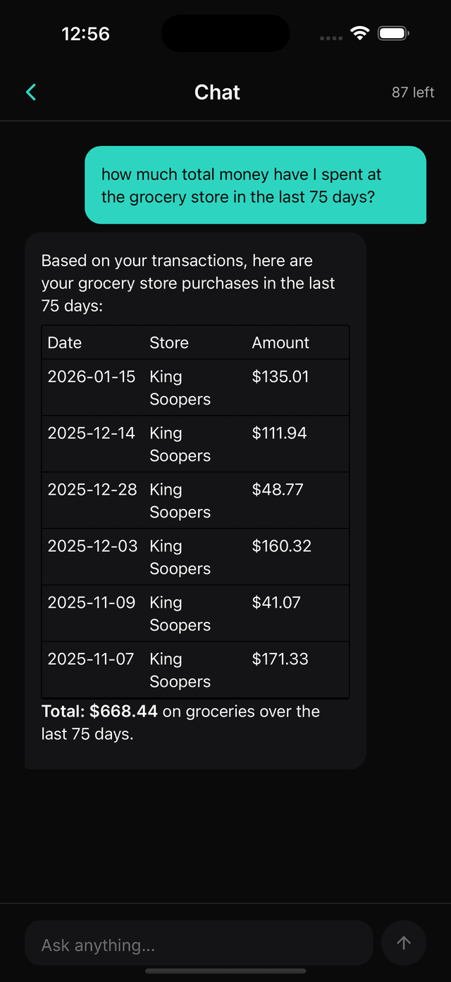 Qurio chat interface